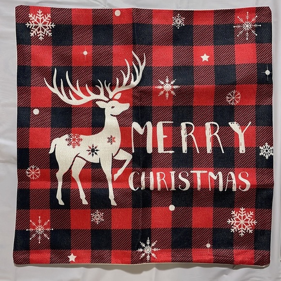 4pcs Christmas Throw Pillows, inserts NOT included-
17.7x17.7 Inch B4 - Picture 2 of 7